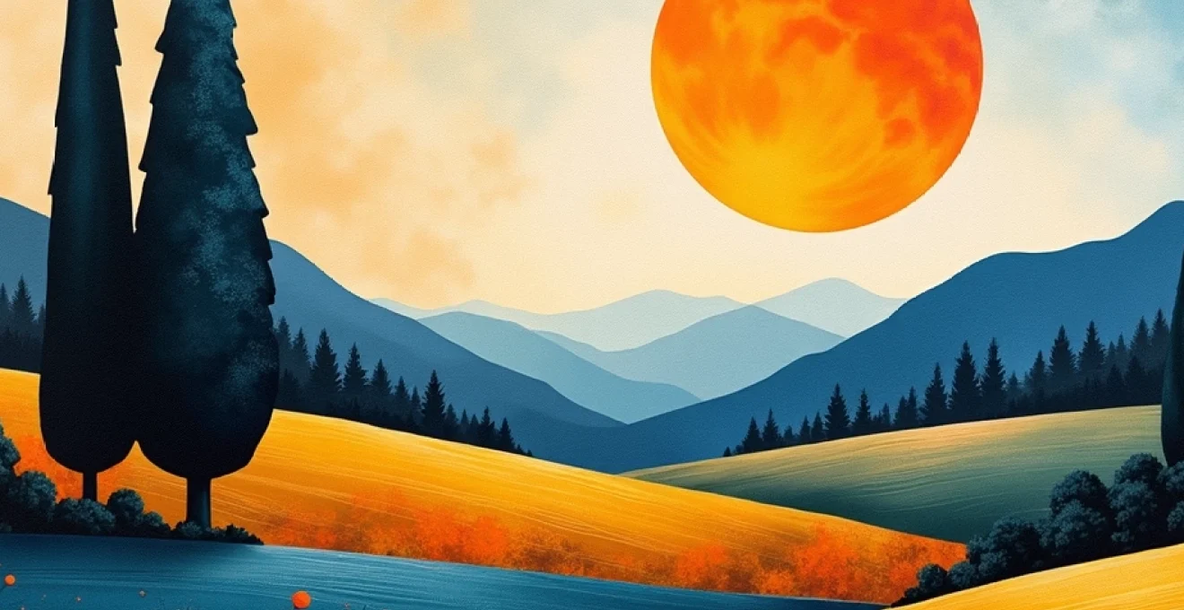 paysage abstrait