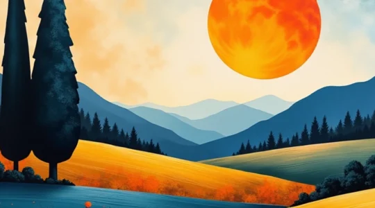 paysage abstrait